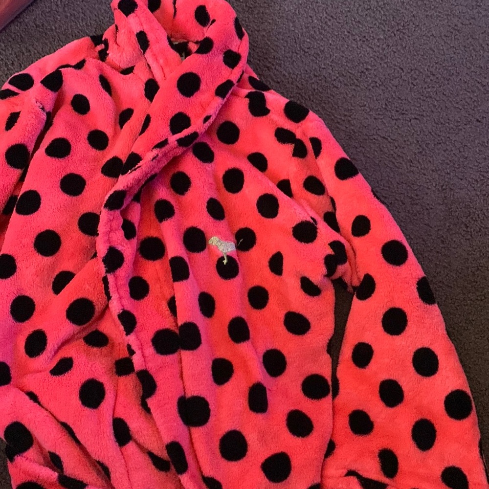 Pink from Victoria secret robe with tie included